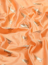Peach Kataan Silk Alfi Saree