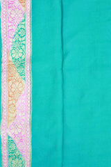 Magenta khaddi georgette Banarasi Meenakari Saree