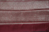 Bottle Green and Red Muga Contrast Dye Banarasi Saree