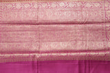 RED AND RANI PINK MUGA CONTRAST DYE BANARASI SAREE