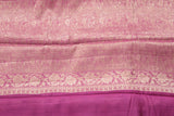 PURPLE AND PINK MUGA CONTRAST DYE BANARASI SAREE