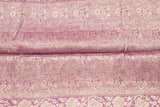 PEACH AND RANI PINK MUGA CONTRAST DYE BANARASI SAREE