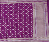 Purple Sona Rupa Cutwork Khaddi Muga Banarasi Saree