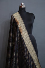 black designer skirt with sona roopa zari