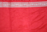 RED FANCY JAAL KATAAN SAREE
