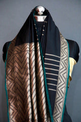Handwoven Katan Silk Black Saree