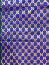 Blue Semi Silk Banarasi Saree