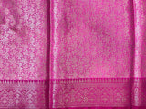 Light Brown Semi Silk Banarasi Saree