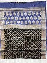 Black Cotton Silk Banarasi Saree