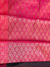 Black Semi Silk Banarasi Saree