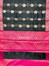 Black Semi Silk Banarasi Saree