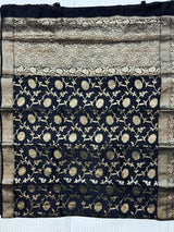 Black Chiniya Silk Banarasi Saree