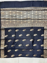 Black Chiniya Silk Banarasi Saree