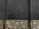 Black Chiniya Silk Banarasi Saree