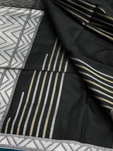 Banarasi Black Kataan Silk Saree