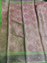 Green Color Pure Silk Banarasi Saree