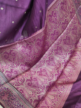 Wine Color Pure Silk Banarasi Saree
