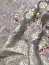 Premium Digital Print Khaddi Georgette Silk Saree