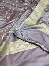 Lavender Semi Silk Banarasi Dupatta