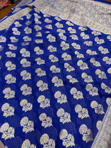 Khaddi Georgett Banarasi Saree