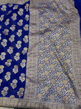 Khaddi Georgett Banarasi Saree