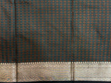 Brown Semi Silk Banarasi Saree