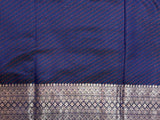 Royal Blue Semi Silk Banarasi Saree