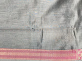 Grey Cotton Silk Banarasi Saree
