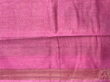 Pink Cotton Silk Banarasi Saree