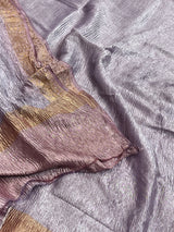 Purple Pure Tissue Silk Dupatta