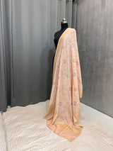 Beige Pure Munga Silk Dupatta