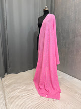 Pink Pure Chiffon Silk Dupatta