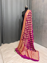 Dual Shade Pure Khaddi Georgette Silk Dupatta