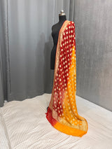 Dual Shade Pure Khaddi Georgette Silk Dupatta