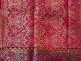 Red Chiniya Silk Banarasi Saree