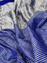 Royal Blue Munga Silk Saree