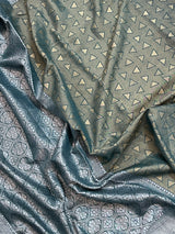 Rama Green Munga Silk Saree