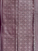 Plum Color Munga Silk Saree