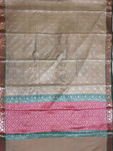 Olive Semi Silk Banarasi Saree