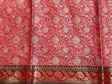 Olive Semi Silk Banarasi Saree