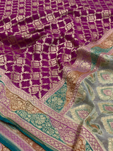 Premium Khaddi Georgette Silk Saree
