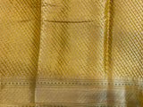 Mustard Cotton Silk Banarasi Saree