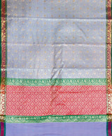 Light Blue Semi Silk Banarasi Saree