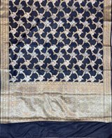 Black Semi Silk Banarasi Saree