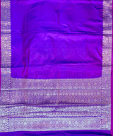 Purple Semi Silk Banarasi Saree