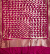 Magenta Semi Silk Banarasi Dupatta
