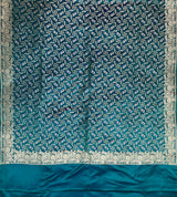 Rama Green Semi Silk Banarasi Dupatta