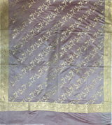 Lavender Semi Silk Banarasi Dupatta