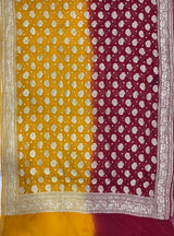Dual Shade Pure Khaddi Georgette Silk Dupatta