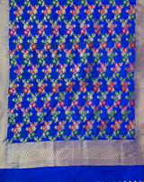 Royal Blue Semi Silk Banarasi Dupatta
